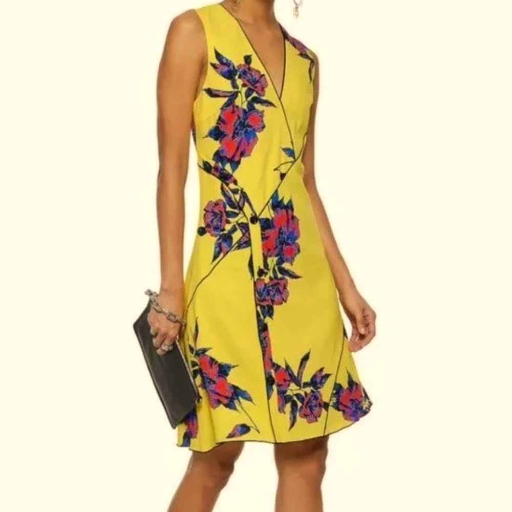 Proenza Schouler silk crepe floral shift dress